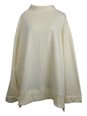 Maeve by Anthropologie Cream Funnel Neck Sweater NWT XL Oversized Cozy